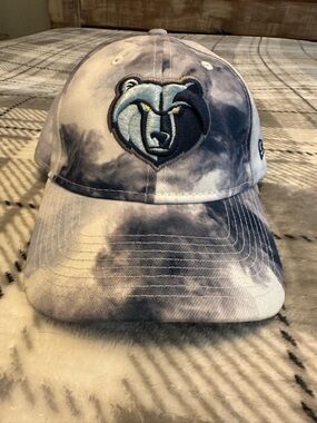 Memphis Grizzlies Tye Dye New Era 9Twenty Adjustable Strap Hat NBA Bluff City
